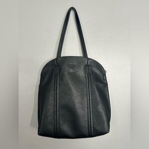 Antik Kraft The Faith Tote Black Hobo Style Soft Vegan Leather Bag